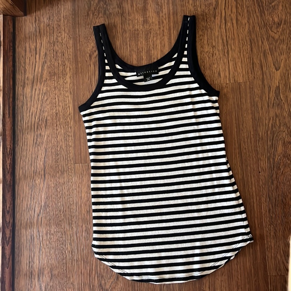 Attention women’s striped tank top